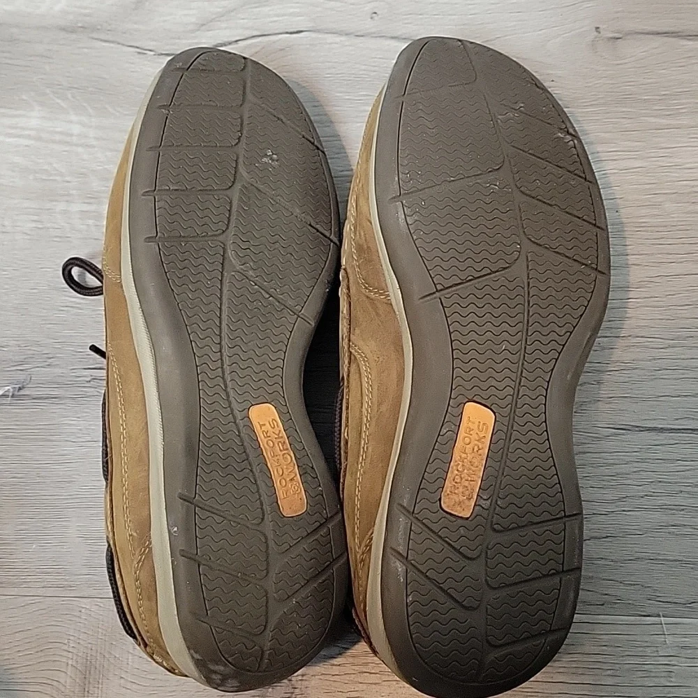 ROCKPORT WORKS Steel Toe Slip On Loafers Sailing Club RK6736 Mens size 10